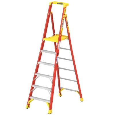 Werner GRP Fibreglass Podium Platform Stepladder